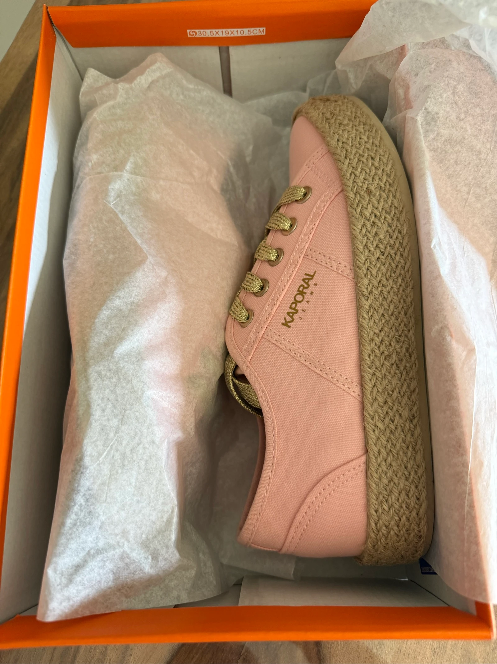Sneakers Kaporal Biorgaty Dames 37 Roze Nude – Nieuw met doos – Espadrilles Canvas – photo 8